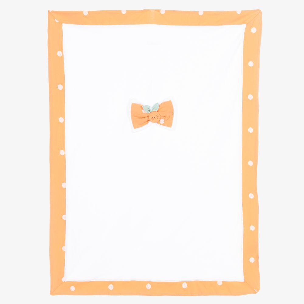 Everything Must Change - Couverture blanche/orange (80 cm) | Childrensalon