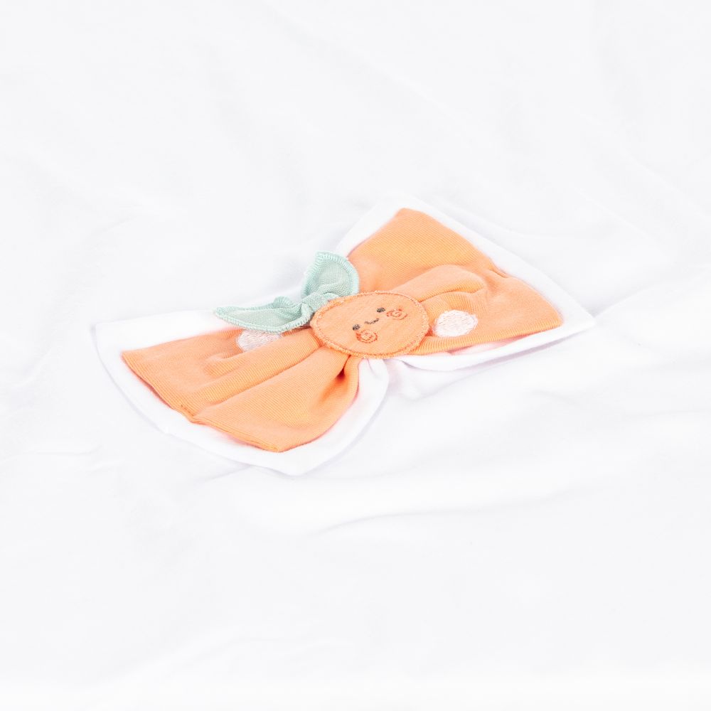 Everything Must Change-White & Orange Blanket (80cm) | Childrensalon Outlet