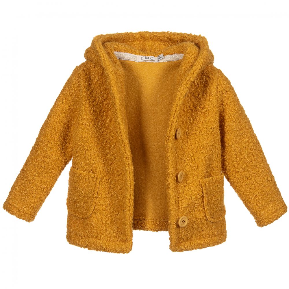 Hooded clearance boucle coat