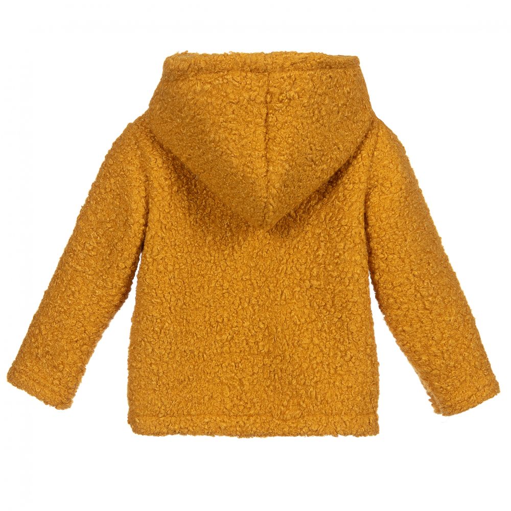yellow boucle jacket