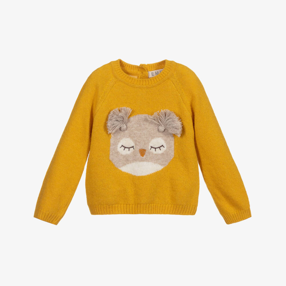 Everything Must Change-Yellow Wool Blend Jumper | Childrensalon Outlet