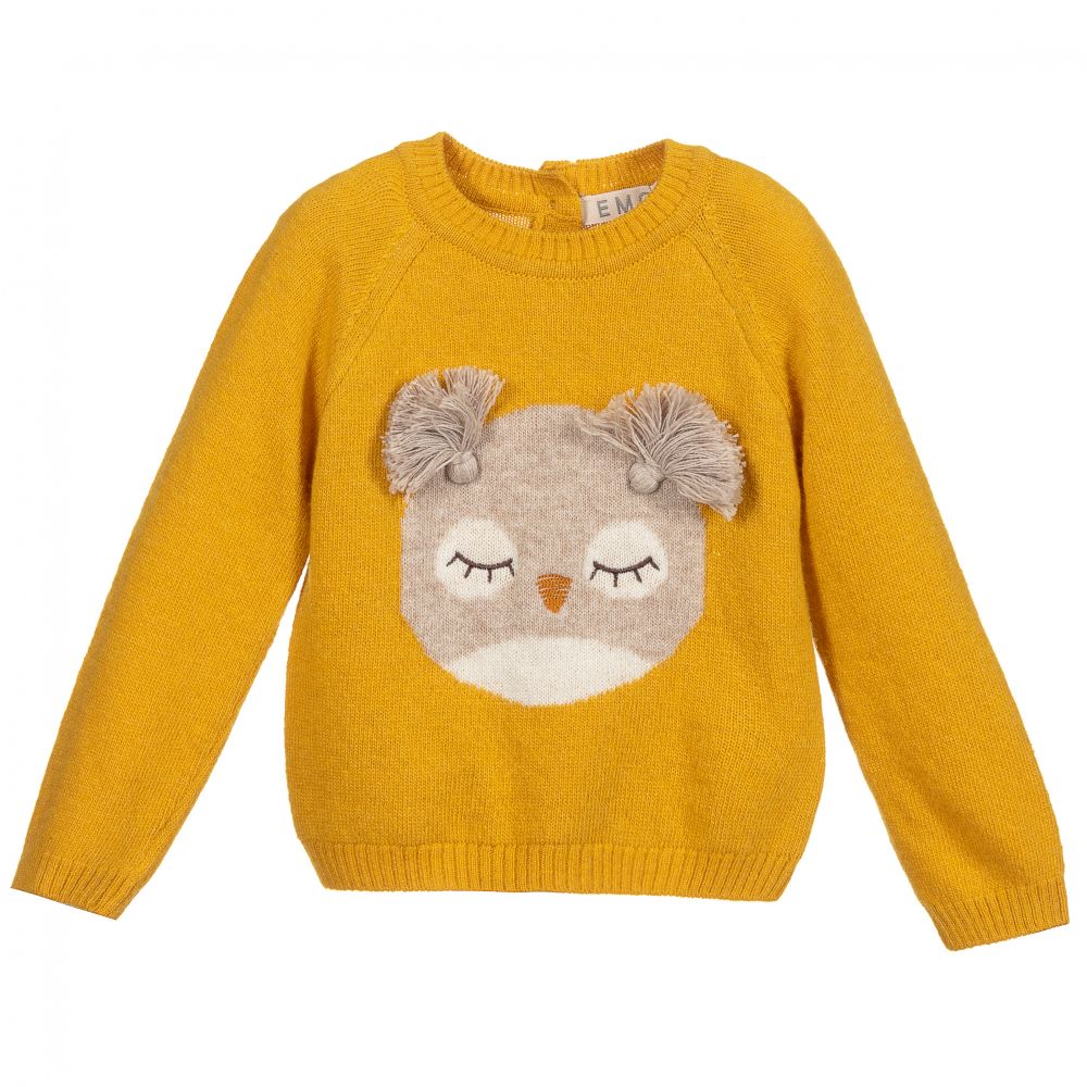 Everything Must Change - Yellow Wool Blend Jumper | Childrensalon