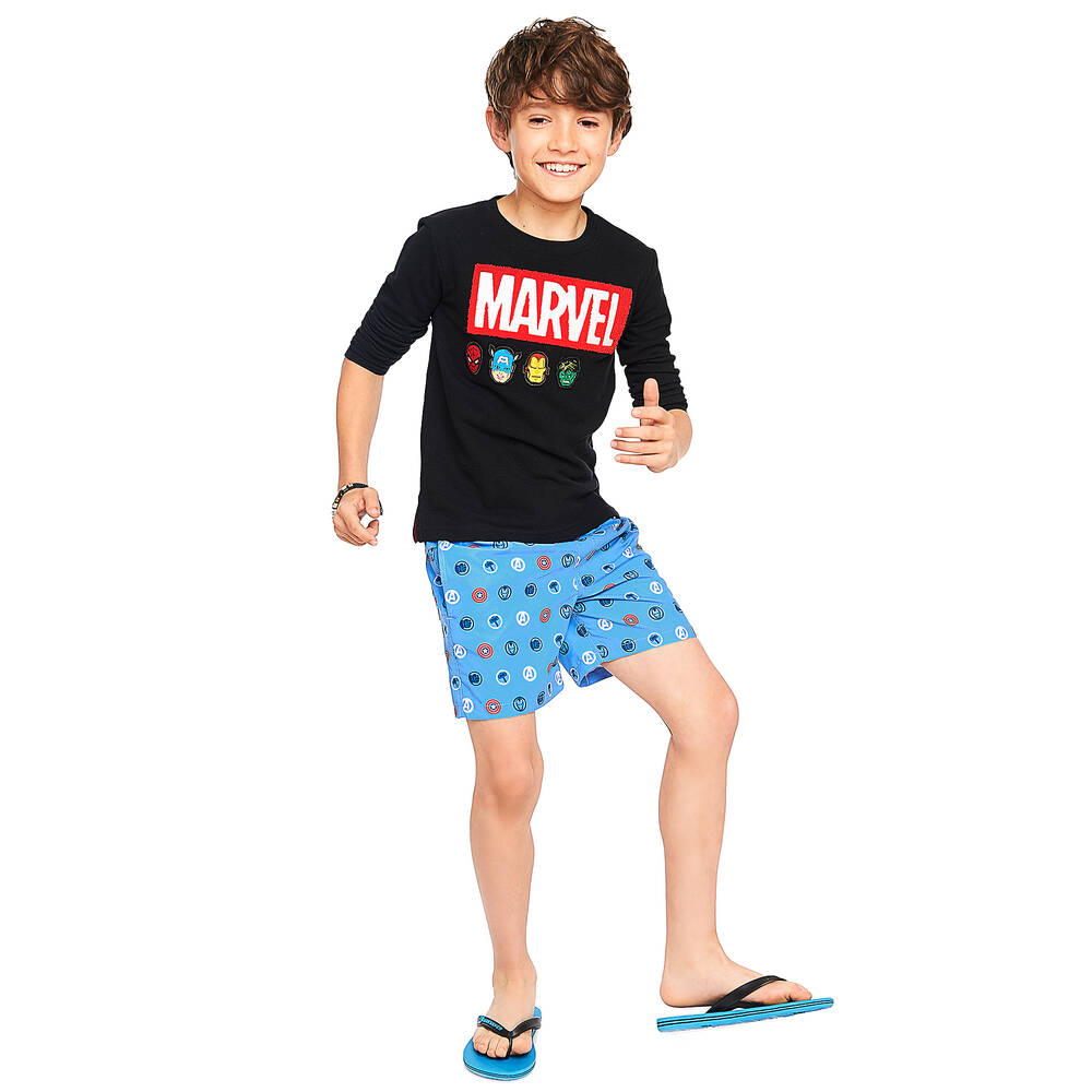 Fabric Flavours-شورت سباحة 'أفنجرز' لون أزرق للأولاد | Childrensalon Outlet