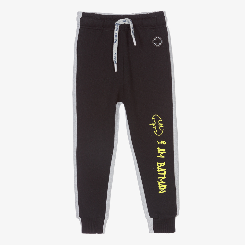 Fabric Flavours - Black Cotton Batman Joggers | Childrensalon