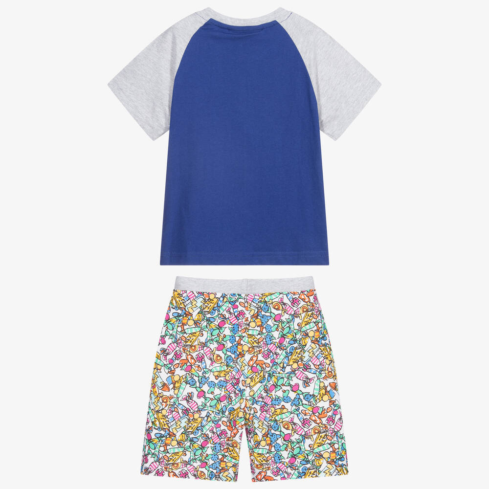 Fabric Flavours-Голубая хлопковая пижама с героями Роальда Даля | Childrensalon Outlet