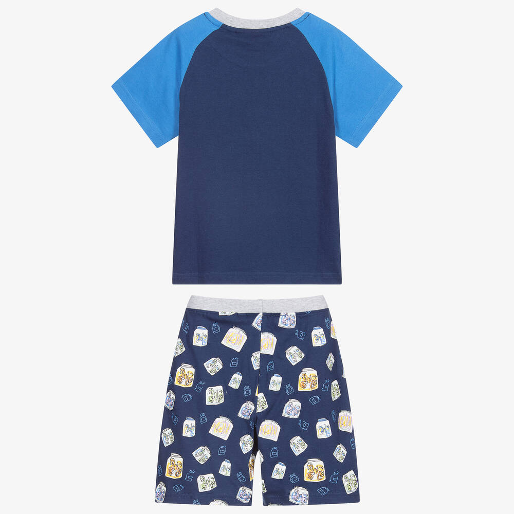 Fabric Flavours-Синяя хлопковая пижама с героями Роальда Даля | Childrensalon Outlet