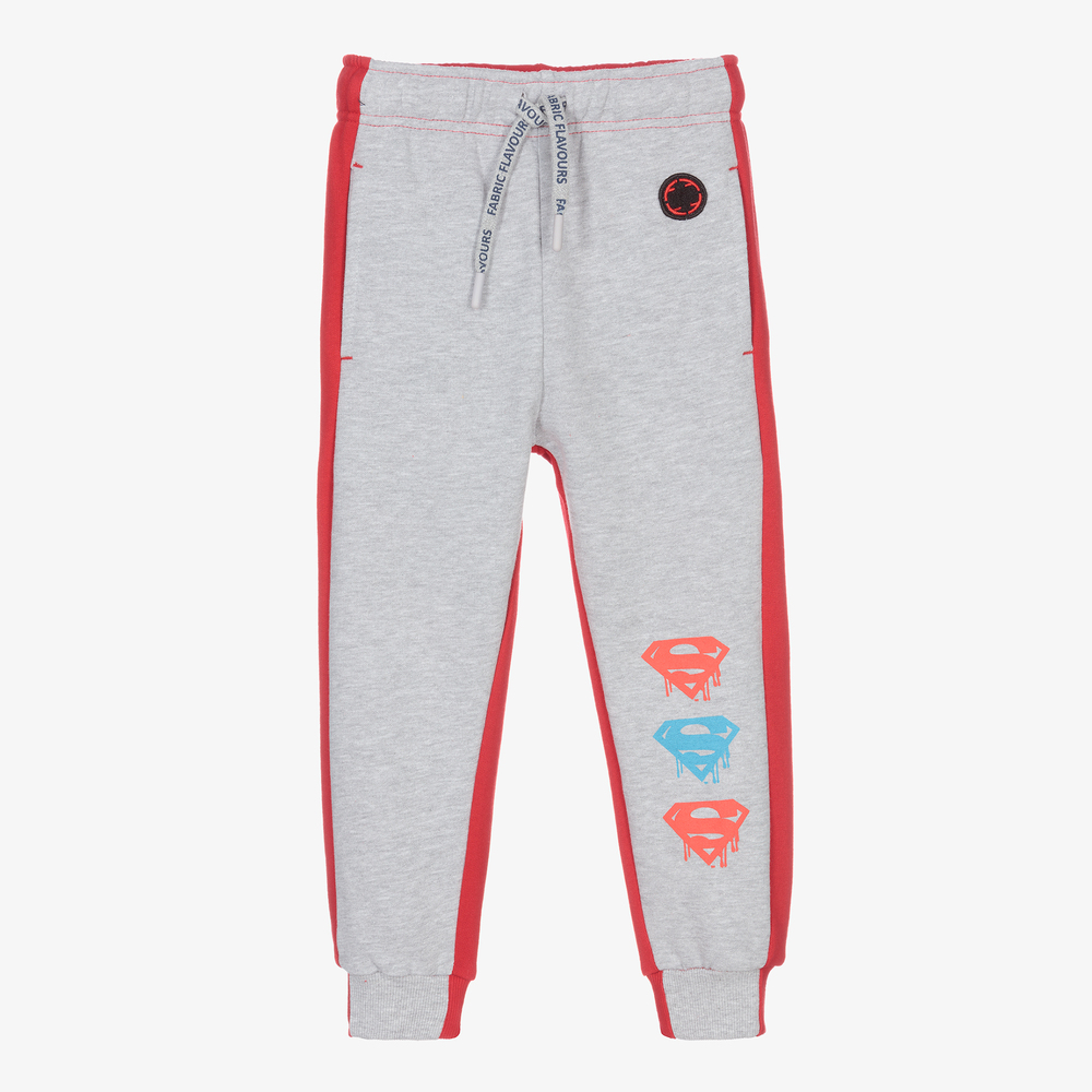 Fabric Flavours - Jogging rouge en coton Superman | Childrensalon