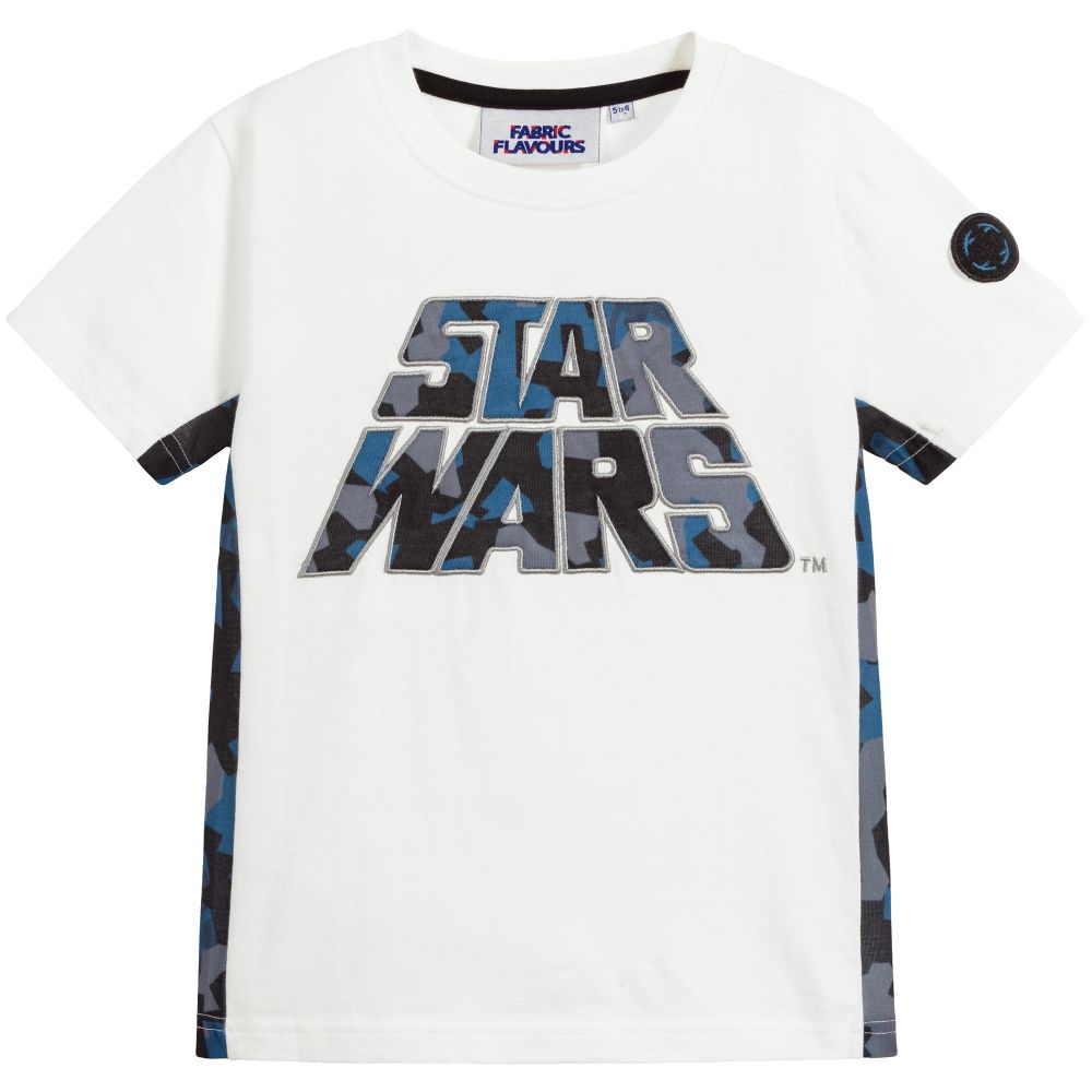 Fabric Flavours - Weißes "Star Wars" T-Shirt aus Baumwolle | Childrensalon