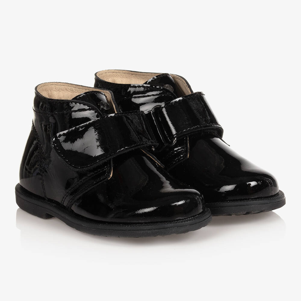 Falcotto by Naturino - Black Patent Leather Boots | Childrensalon