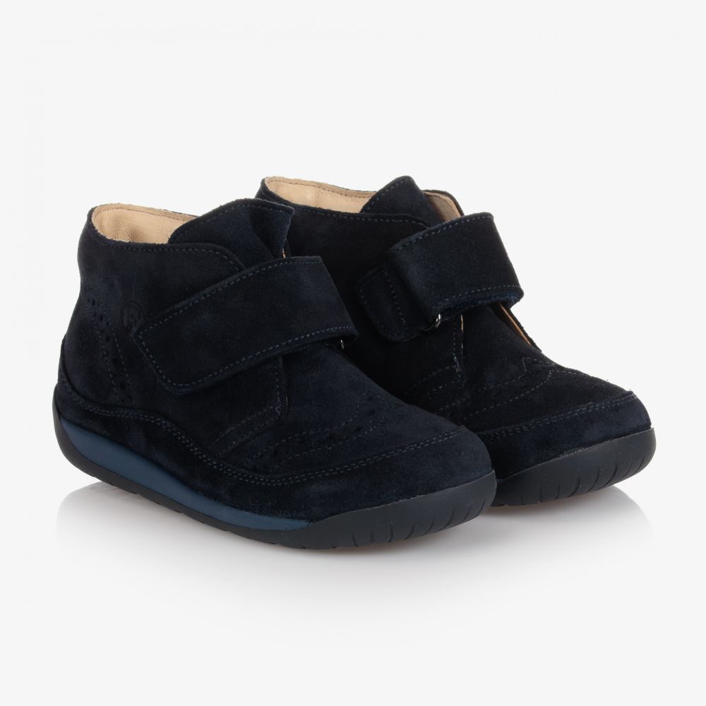 Falcotto by Naturino - Bottines bleues en daim | Childrensalon