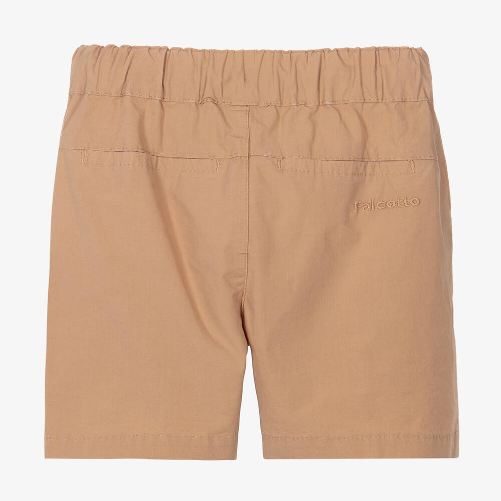 فالكوتو باي ناتورينو-Boys Beige Cotton Shorts | Childrensalon Outlet
