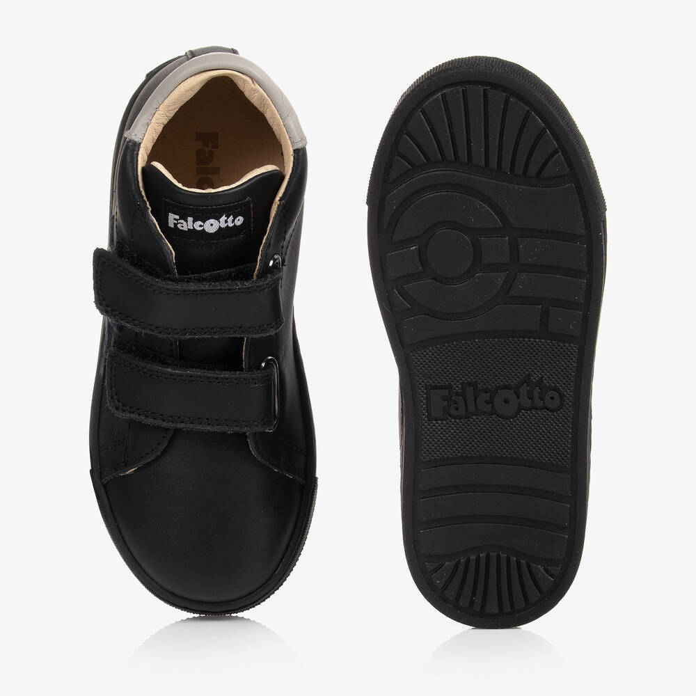 Kids outlet leather trainers
