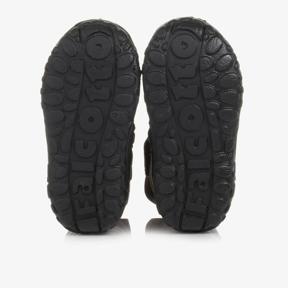 فالكوتو باي ناتورينو-بوت بطبعة تيدي بير لون أسود أطفال ولادي | Childrensalon Outlet