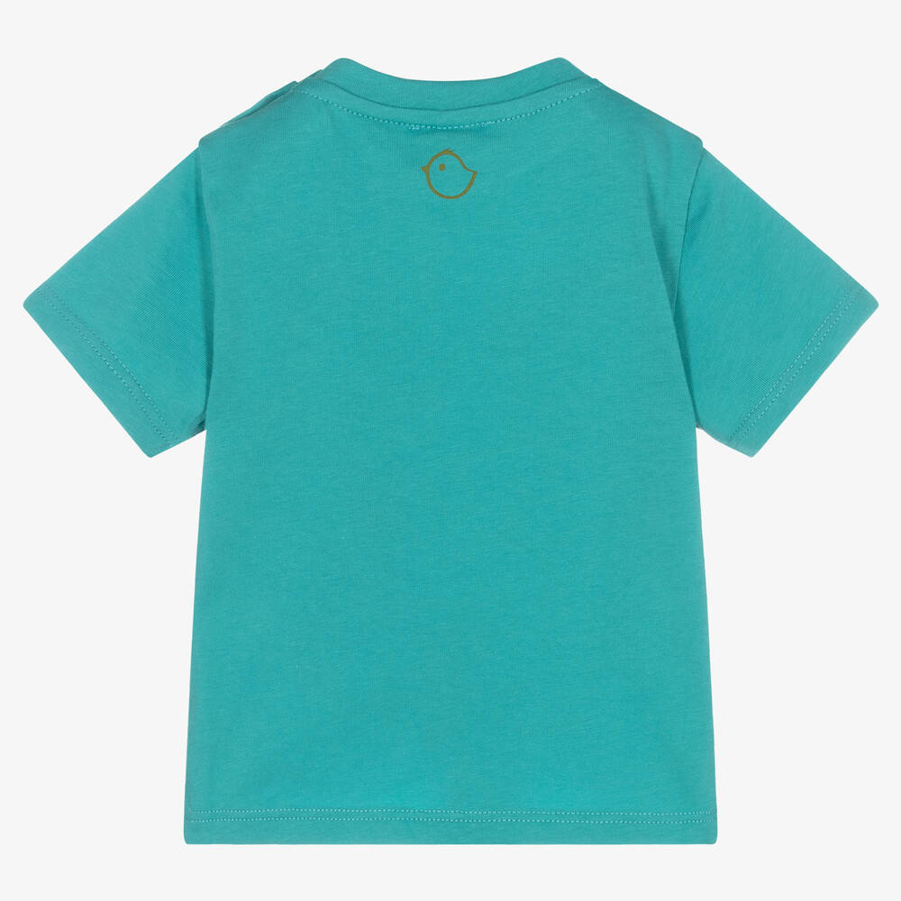 Falcotto by Naturino-Boys Blue Cotton Crocodile T-shirt | Childrensalon Outlet