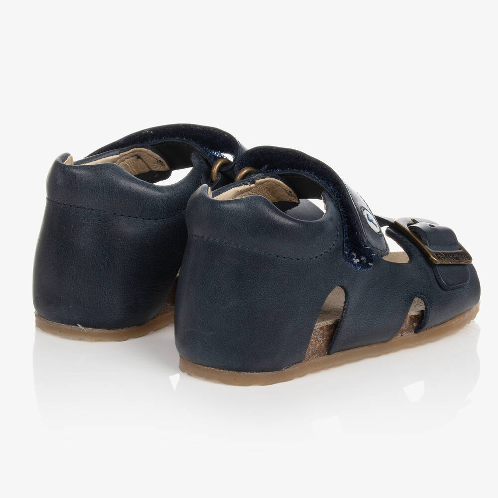 Falcotto by Naturino Boys Blue Leather Sandals Childrensalon Outlet