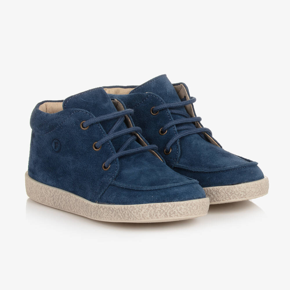 Boys blue suede shoes sales