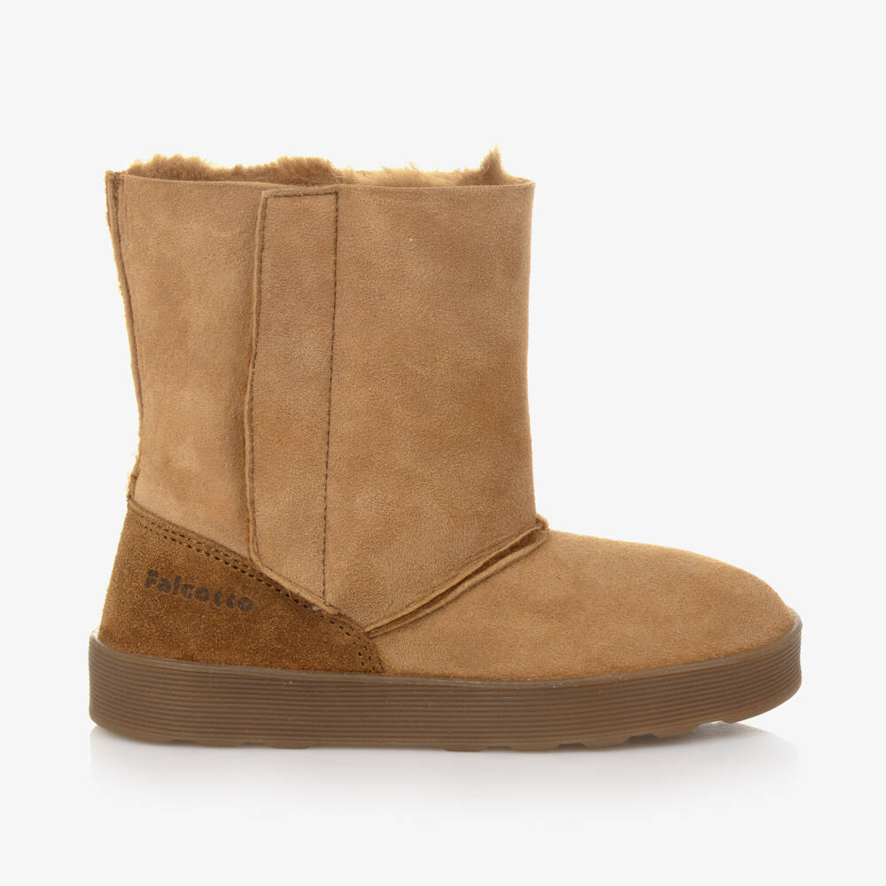 Falcotto by Naturino-Уютные коричневые замшевые ботинки для мальчиков | Childrensalon Outlet