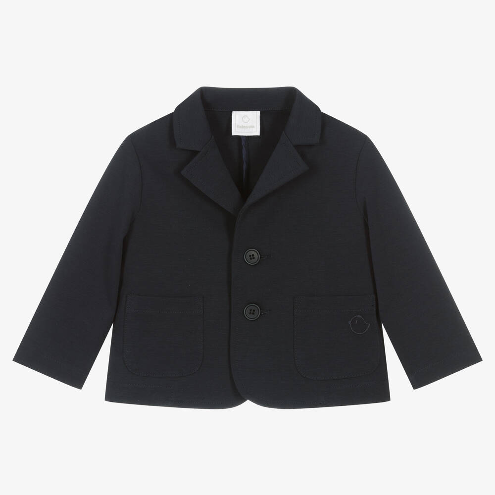 Falcotto by Naturino - Boys Navy Blue Cotton Blazer | Childrensalon