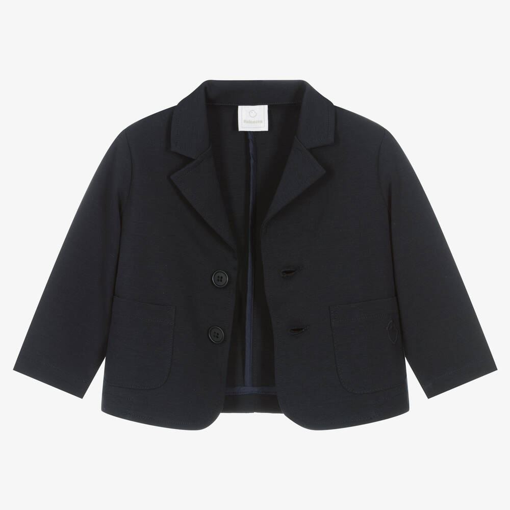 Falcotto by Naturino-Boys Navy Blue Cotton Blazer | Childrensalon Outlet