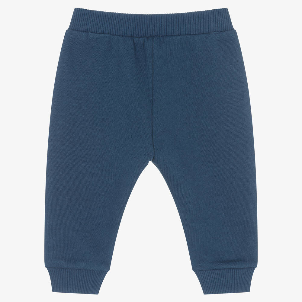 Falcotto by Naturino-Boys Navy Blue Cotton Joggers | Childrensalon Outlet