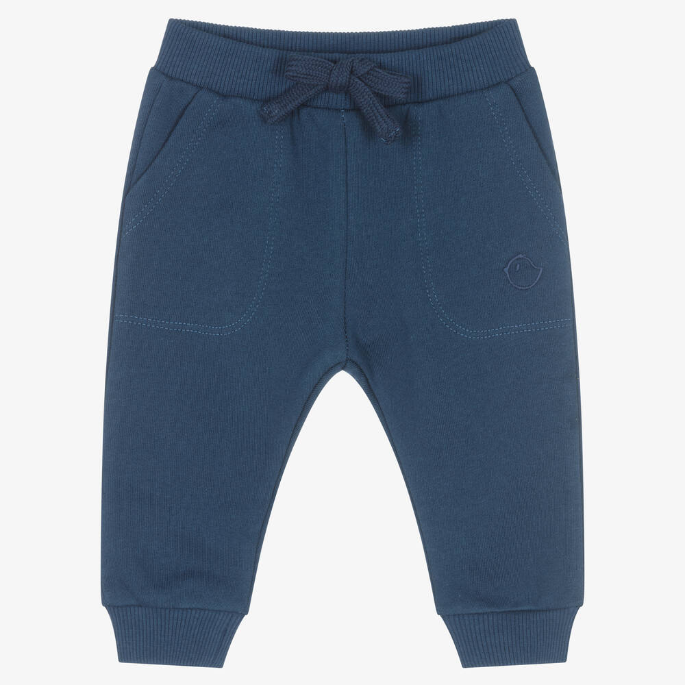 Falcotto by Naturino - Boys Navy Blue Cotton Joggers | Childrensalon