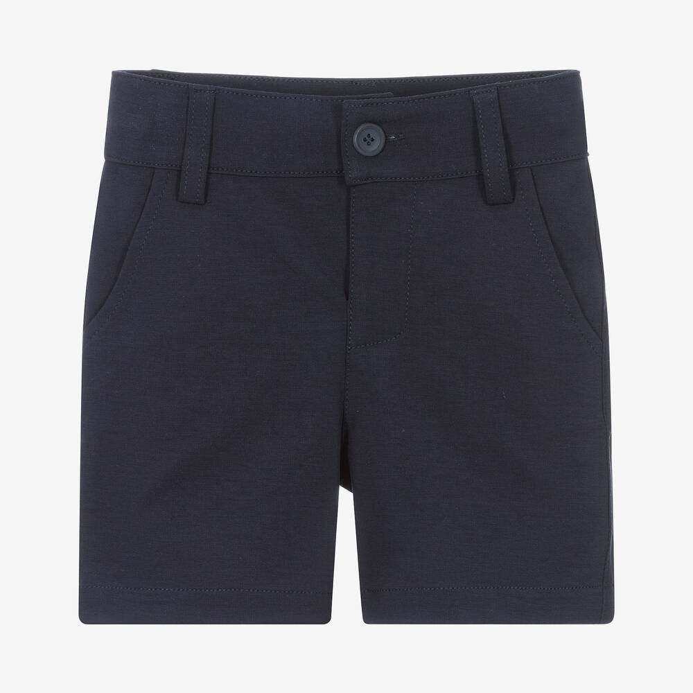 Falcotto by Naturino - Boys Navy Blue Jersey Shorts | Childrensalon