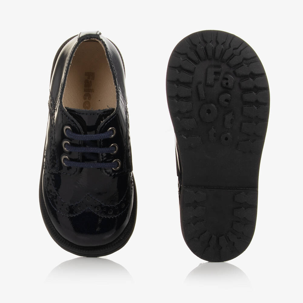 Falcotto by Naturino-Синие броги из лакированной кожи | Childrensalon Outlet