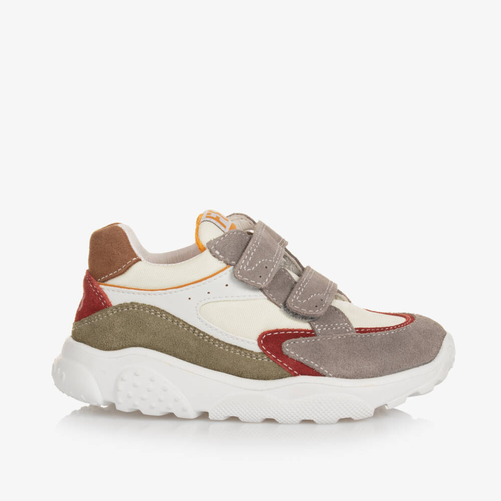 Falcotto by Naturino-Boys Suede Leather Velcro Trainers | Childrensalon Outlet