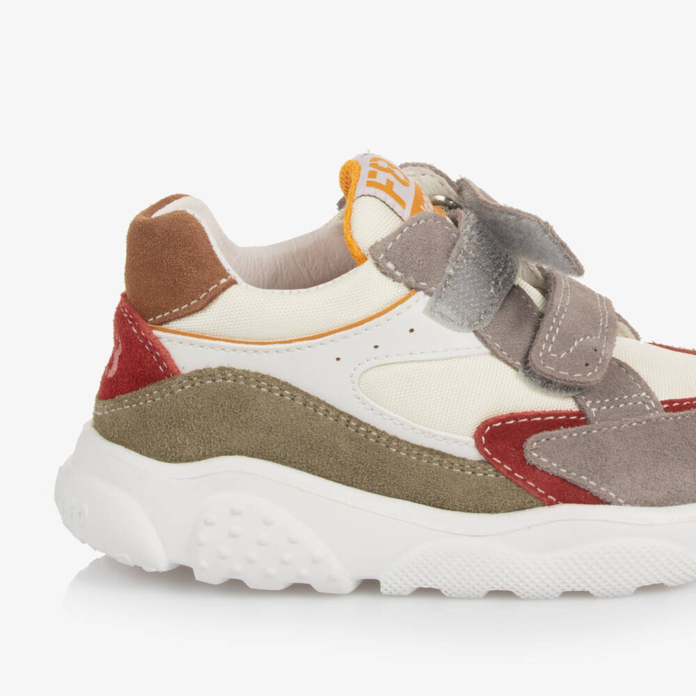 Falcotto by Naturino-Boys Suede Leather Velcro Trainers | Childrensalon Outlet