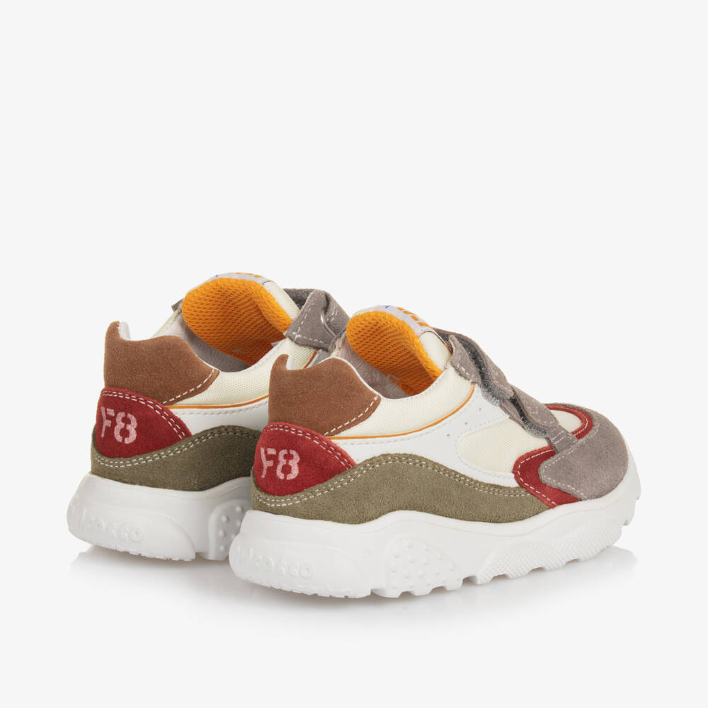 Falcotto by Naturino-Boys Suede Leather Velcro Trainers | Childrensalon Outlet