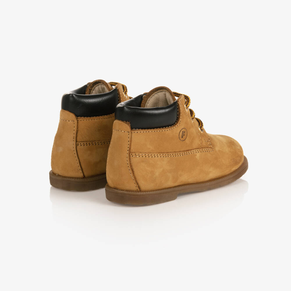 Falcotto by Naturino-Camel Brown Leather Ankle Boots | Childrensalon Outlet