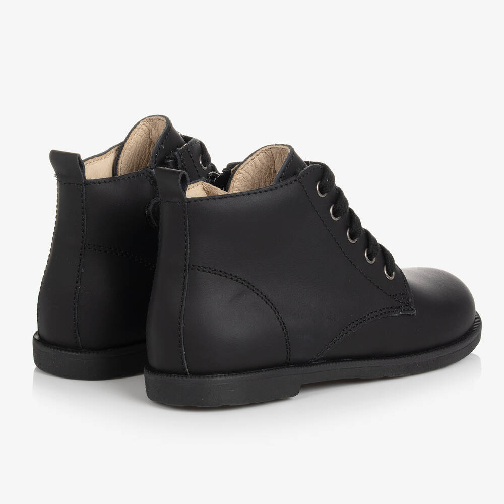 Falcotto by Naturino Girls Black Leather Boots