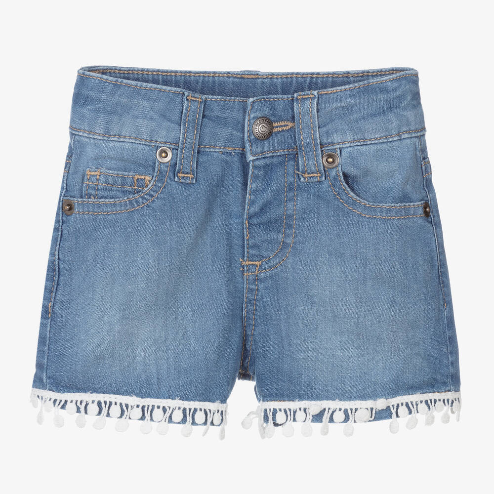 Falcotto by Naturino - Girls Blue Denim Shorts | Childrensalon