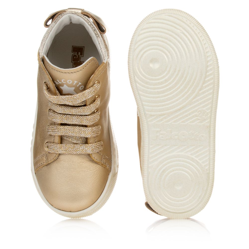 girls khaki trainers