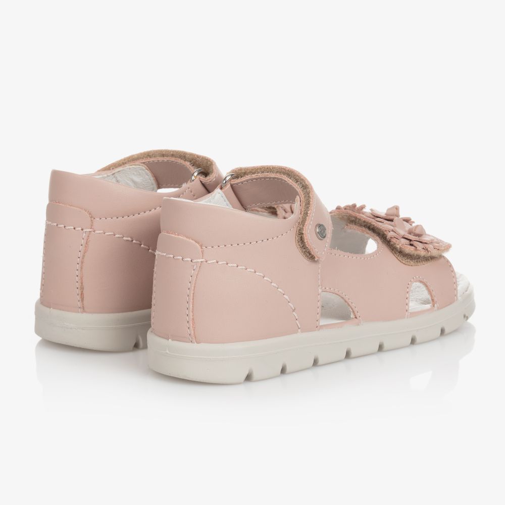 Falcotto by Naturino-Розовые кожаные сандалии для девочек | Childrensalon Outlet