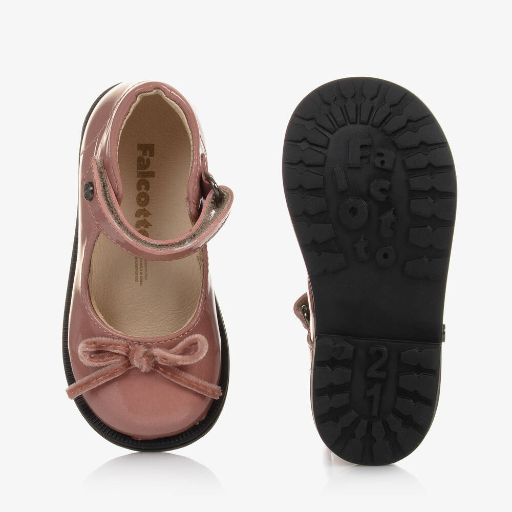 Falcotto by Naturino-Girls Pink Patent Leather Bar Shoes | Childrensalon Outlet