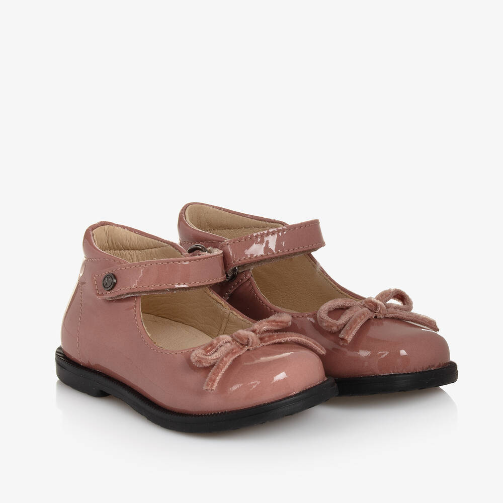 Falcotto by Naturino - Babies roses en cuir verni | Childrensalon