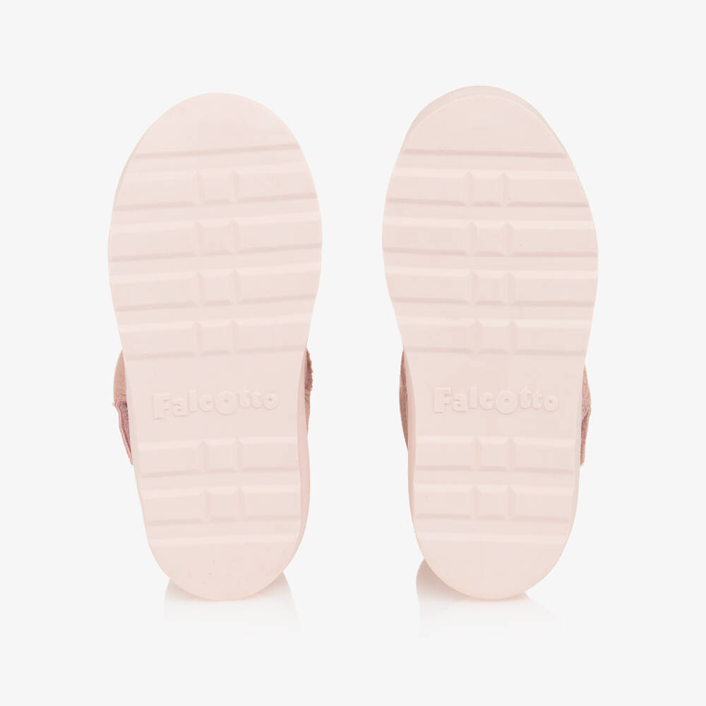 Falcotto by Naturino-Замшевые сапоги с меховой подкладкой розовые для девочек | Childrensalon Outlet