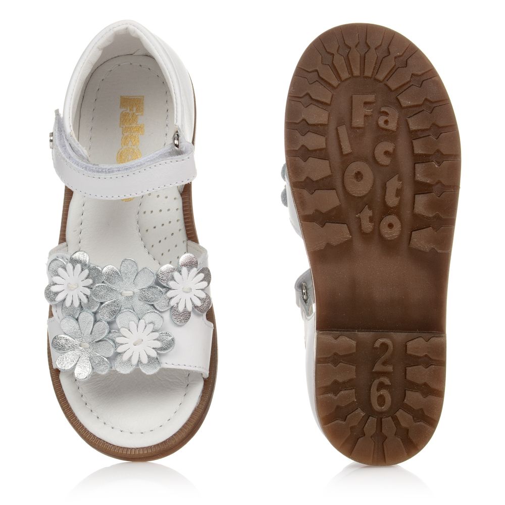 Little girls outlet white sandals