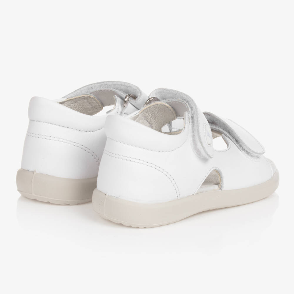 Falcotto by Naturino-Girls White Leather Sandals | Childrensalon Outlet