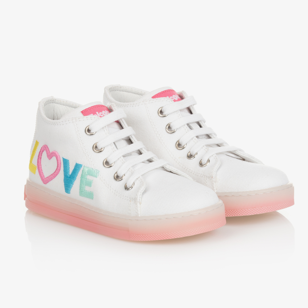 Falcotto by Naturino - Weiße Love Sneakers | Childrensalon