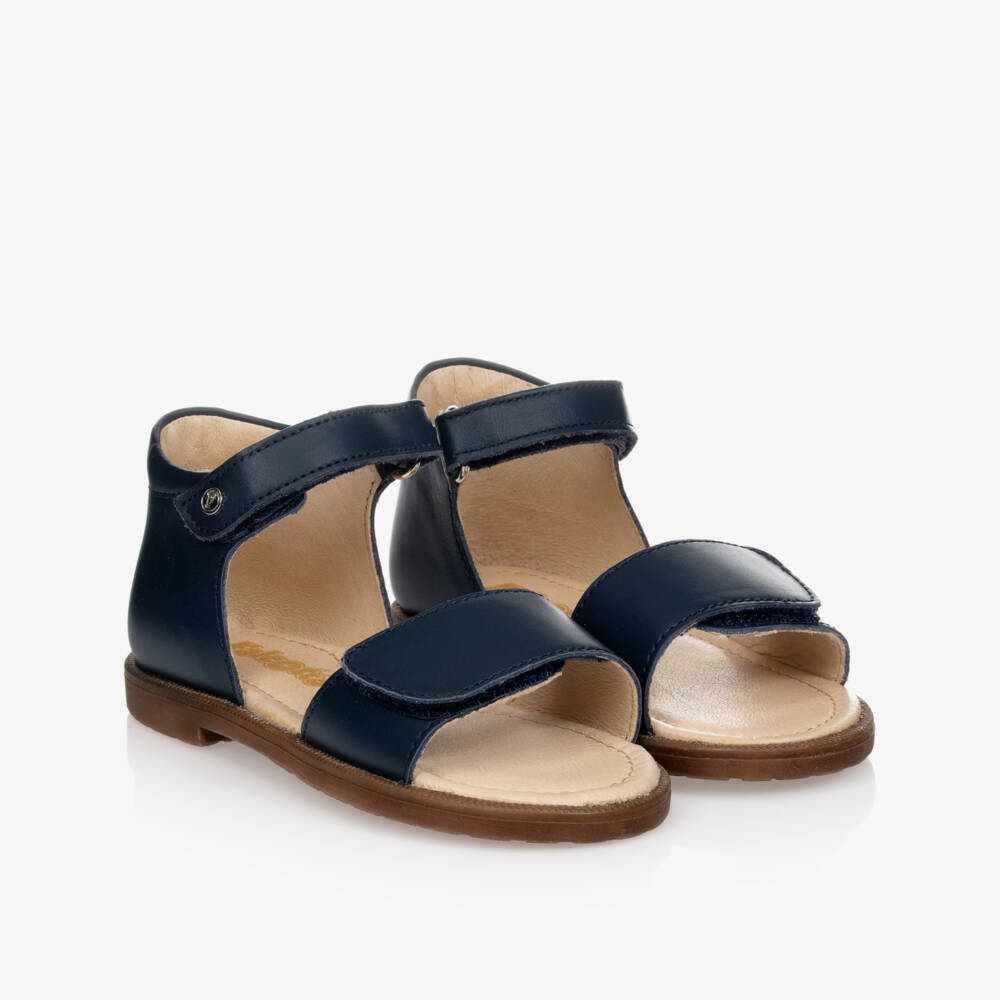 Falcotto by Naturino-صندل جلد لون كحلي للأولاد | Childrensalon Outlet