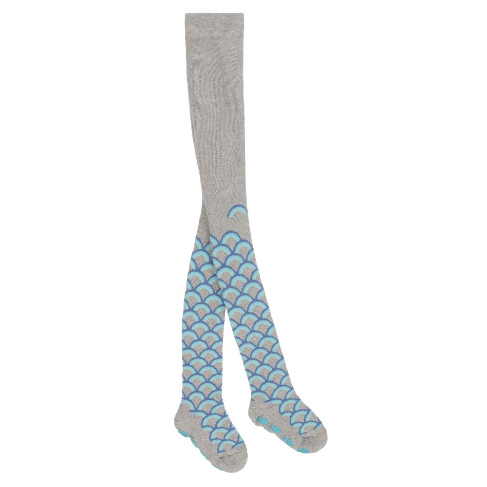 Falke - Baby Girls Blue & Grey Tights | Childrensalon