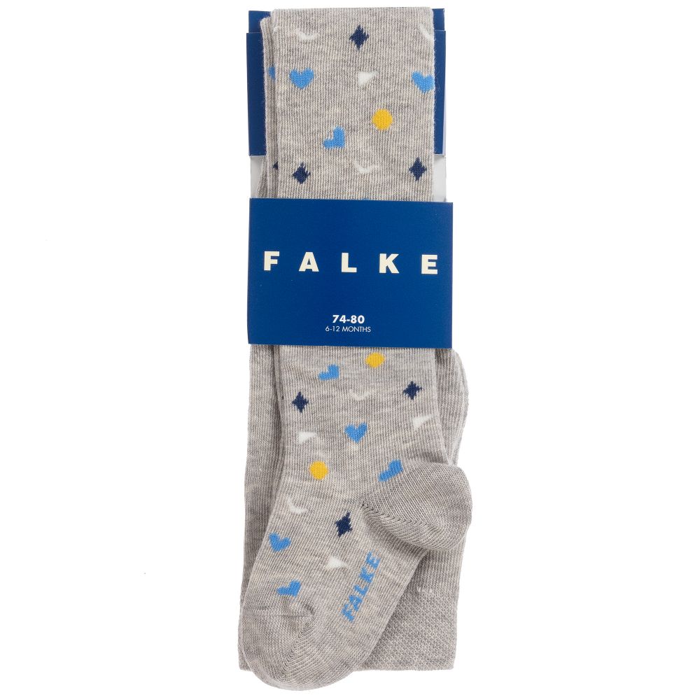 Falke-Baby Grey Cotton Tights | Childrensalon Outlet