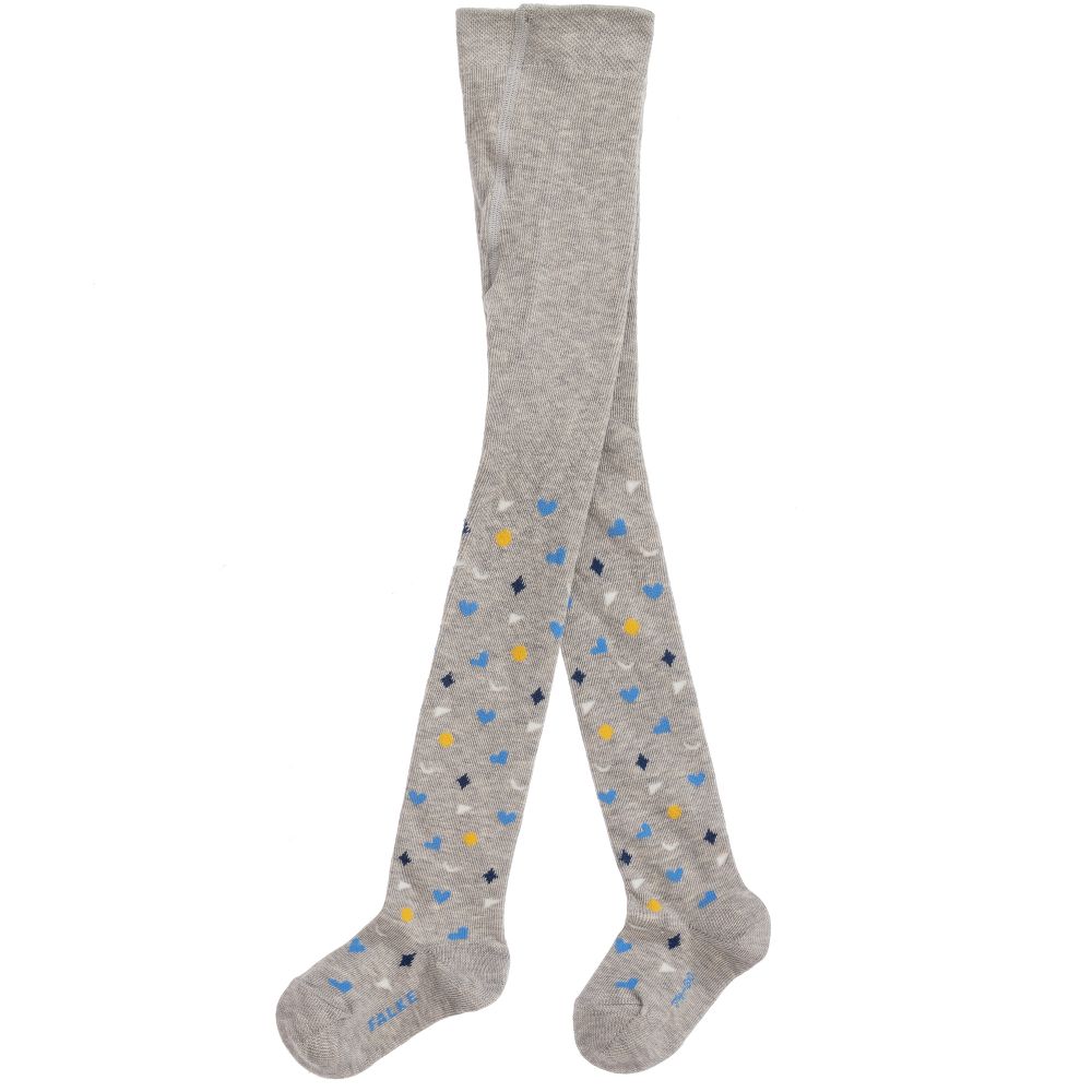 Falke-Baby Grey Cotton Tights | Childrensalon Outlet