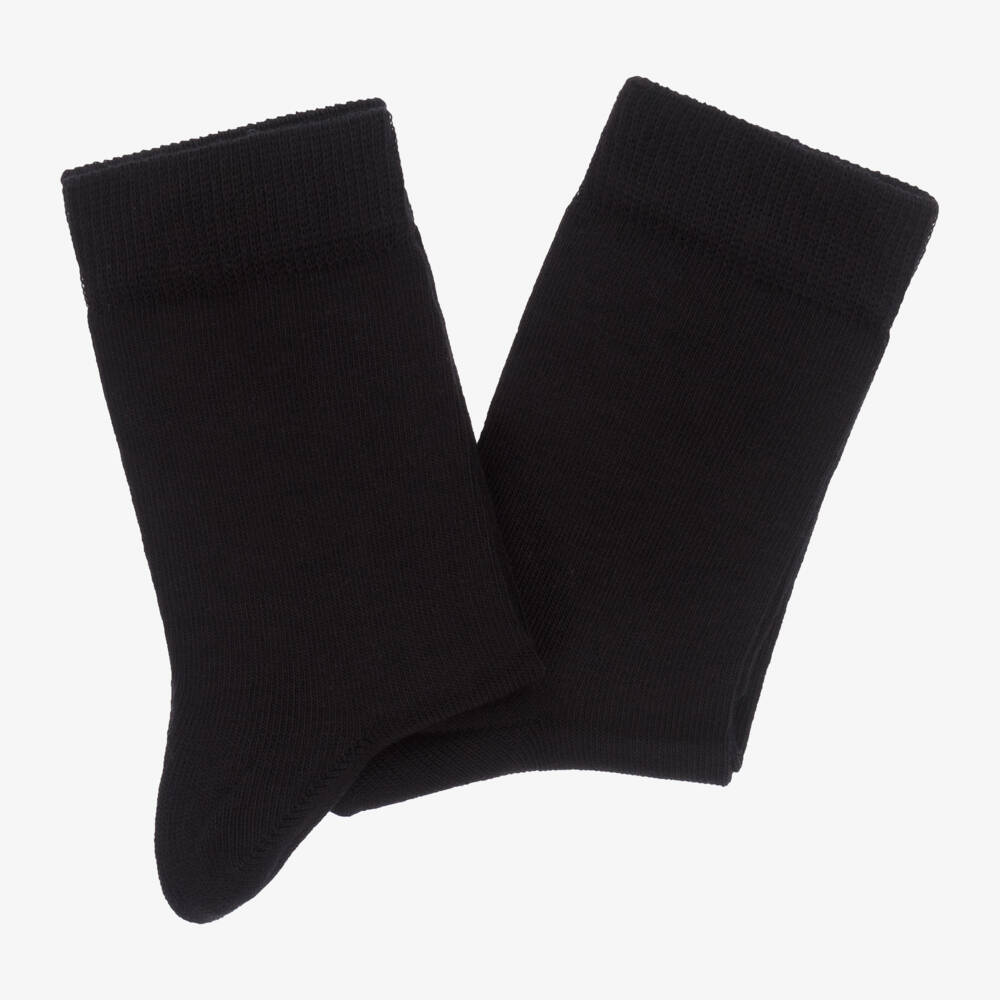 Falke-Black Ankle Socks (2 Pack) | Childrensalon Outlet