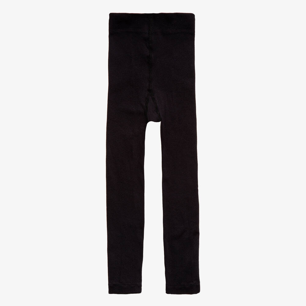 Falke - Schwarze Leggings aus feiner Baumwolle | Childrensalon