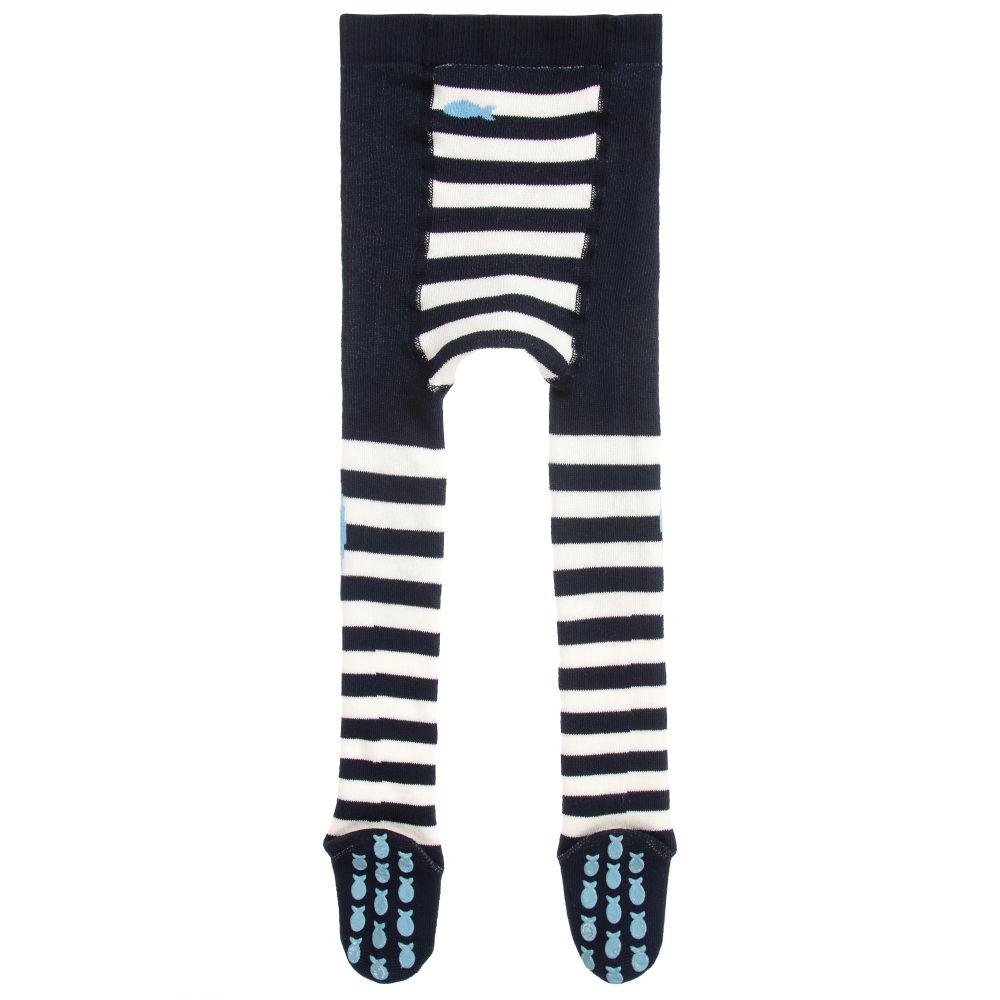 Blue clearance striped tights