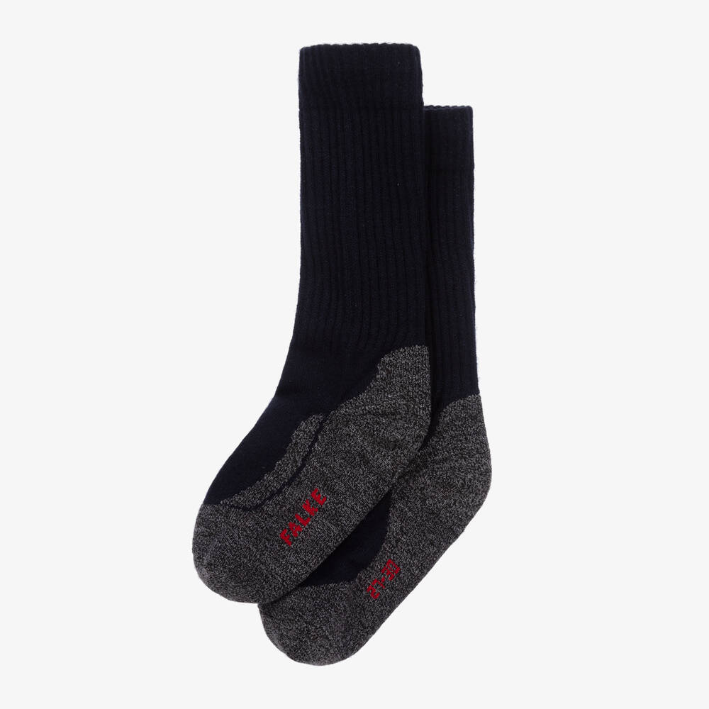 Falke-Boys Cozy Blue Trail Socks | Childrensalon Outlet