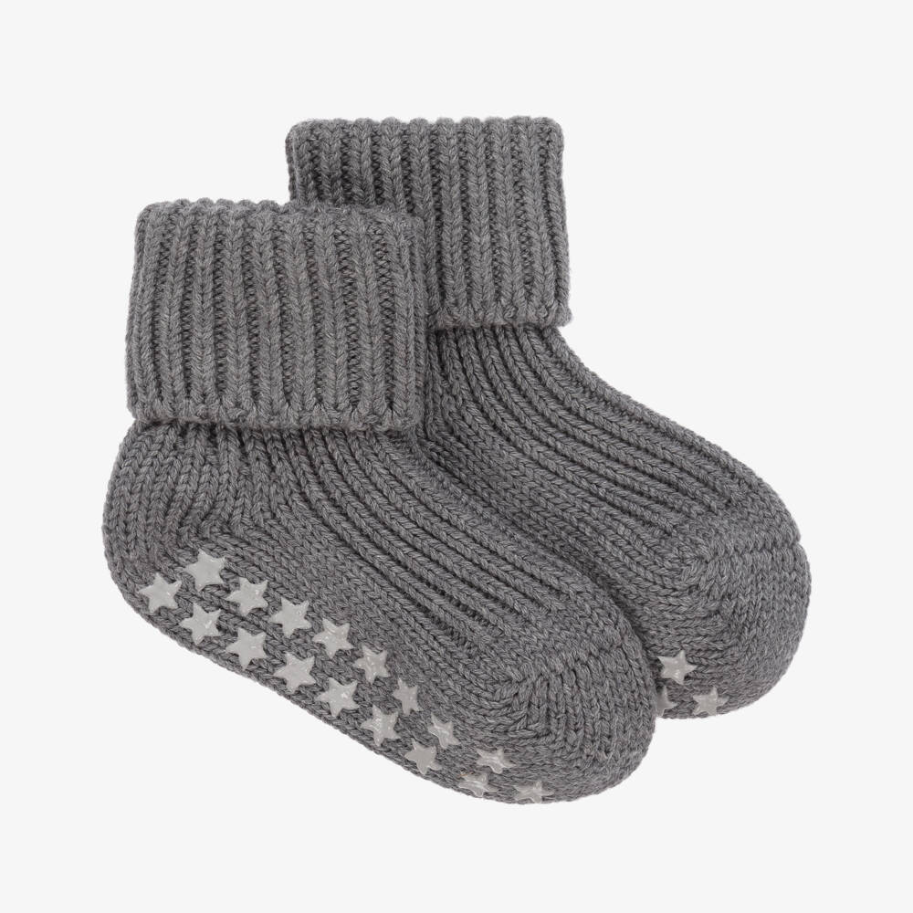 Falke-Boys Cozy Grey Comfort Socks | Childrensalon Outlet